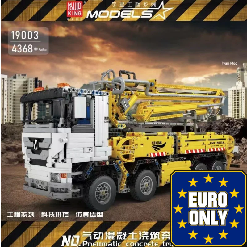 Mould King 19003 Truck with concrete pump OVP EU Warehouse Version - YWOBB