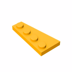 GOBRICKS GDS-549  Plate 4 x 2 Right - YWOBB