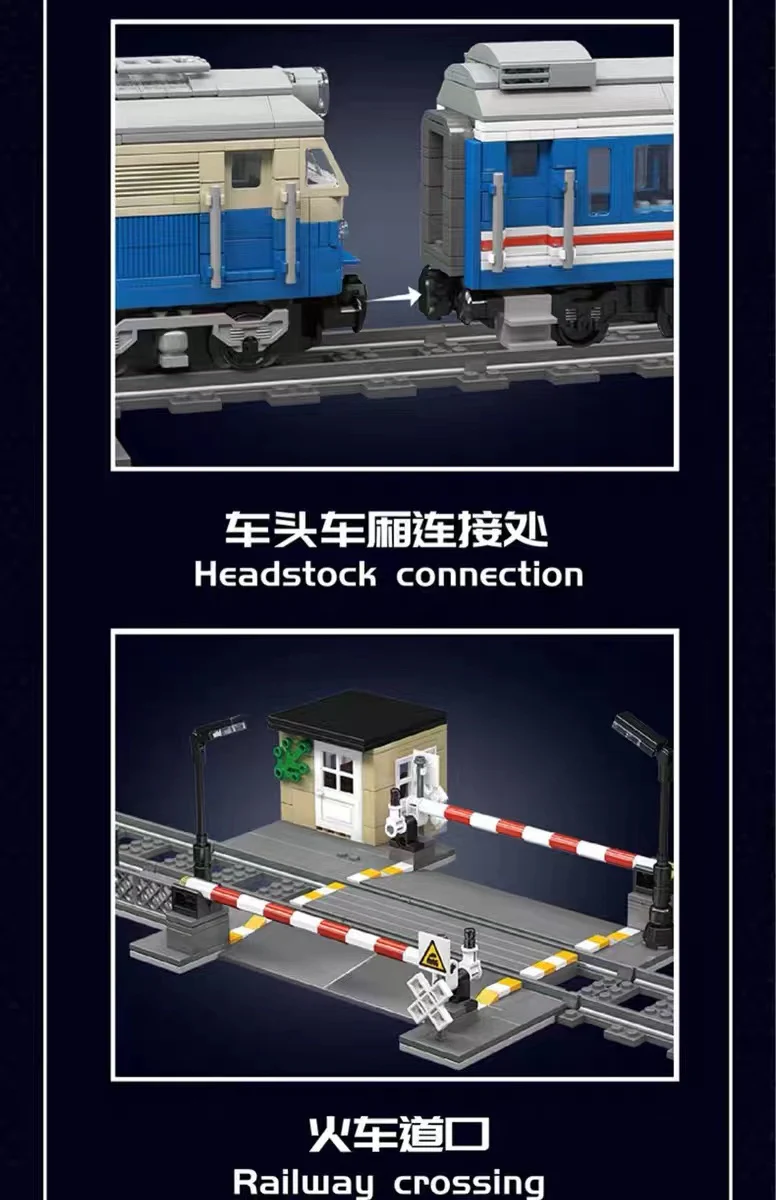 Mould King 12022 World Railway:DF4B Diesel Locomotive OVP EU Warehouse Version - YWOBB