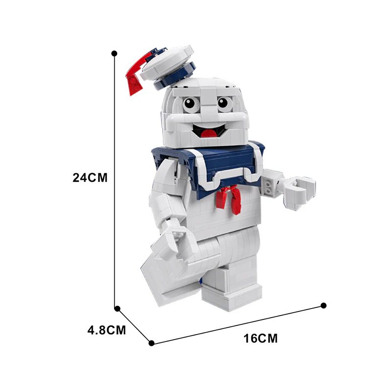 GOBRICKS MOC 117305 Stay Puft Marshmallow Manby BrentWaller - YWOBB