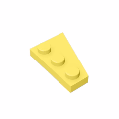 GOBRICKS GDS-546  Plate 3 x 2 Left - YWOBB