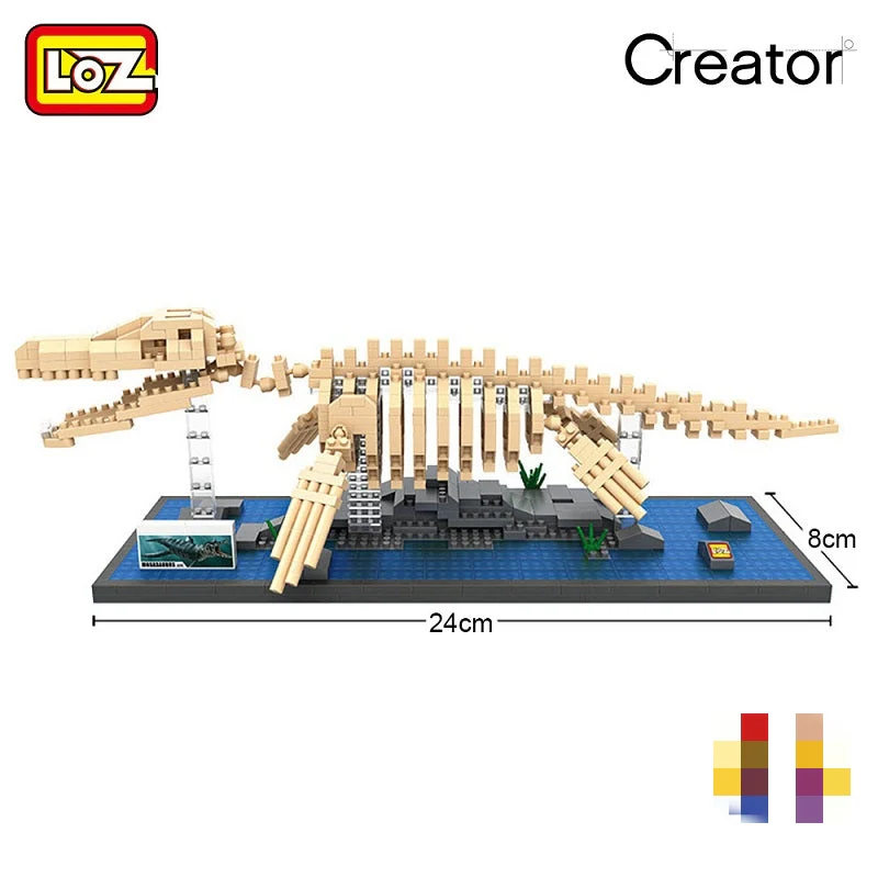 LOZ 9024 Mosasaurus Fossil - YWOBB