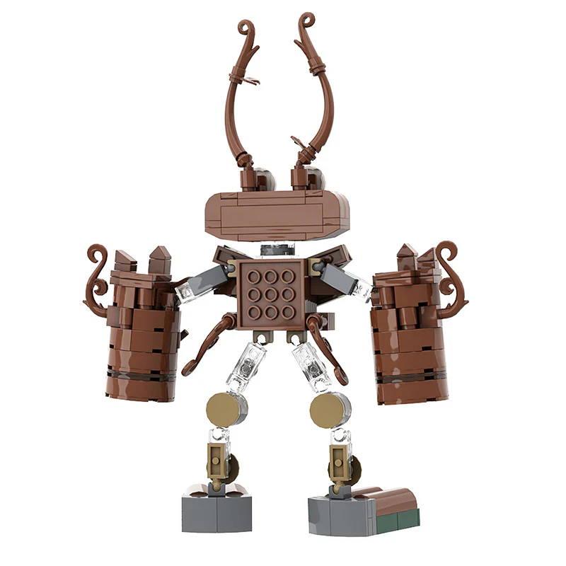 GOBRICKS MOC A0503Y06 My Singing Monsters-Wood monster - YWOBB