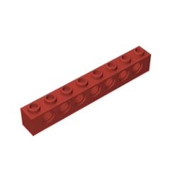 GOBRICKS GDS-627  Brick 1 x 8 with Holes - YWOBB