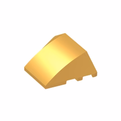 GOBRICKS GDS-762 Wedge 4 x 3 No Studs - YWOBB