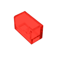 GOBRICKS GDS-1272 Panel 1 x 2 x 1 with Rounded Corners and 2 Sides - YWOBB