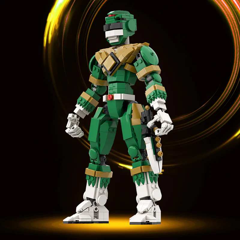 GOBRICKS MOC A1037 Green Ranger - Power Rangers - YWOBB