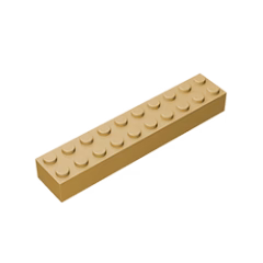 GOBRICKS GDS-545 Brick 2 x 10 - YWOBB