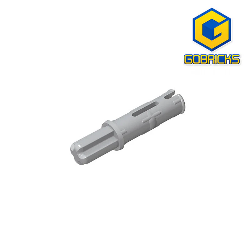 GOBRICKS GDS-929 Axle 1L with Pin 2L with Friction Ridges Lengthwise - YWOBB