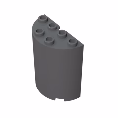 GOBRICKS GDS-1134 Cylinder Half 2 x 4 x 4 - YWOBB