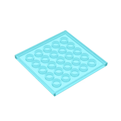GOBRICKS GDS-1116 Tile 6 x 6 with Bottom Tubes - YWOBB
