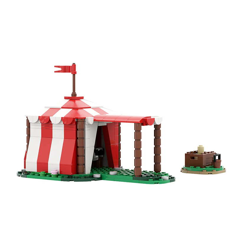 GOBRICKS MOC 82398 Knights Tent - YWOBB