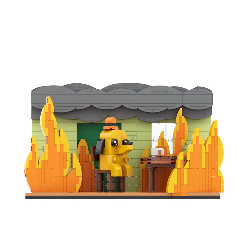 GOBRICKS MOC A0447Y01 this is fine dog - YWOBB