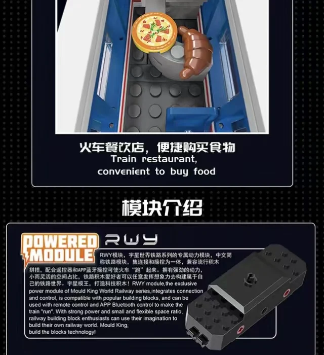 Mould King 12022  World Railway DF4B Diesel Locomotive - YWOBB