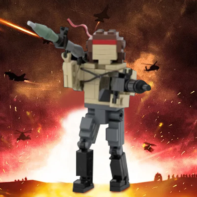 GOBRICKS MOC 129405 RAMBO - YWOBB