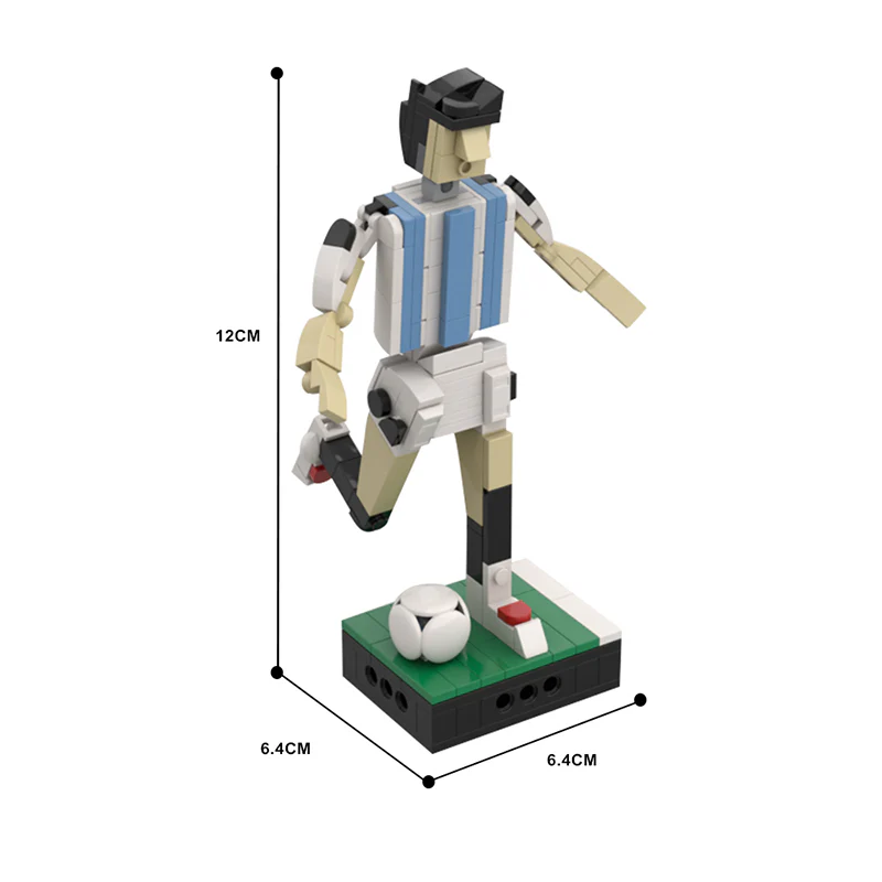 GOBRICKS MOC 130032 Argentina soccer team player - YWOBB
