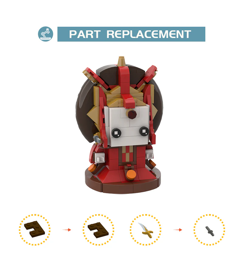 MOC 74774 Queen Amidala BrickHeadz - YWOBB