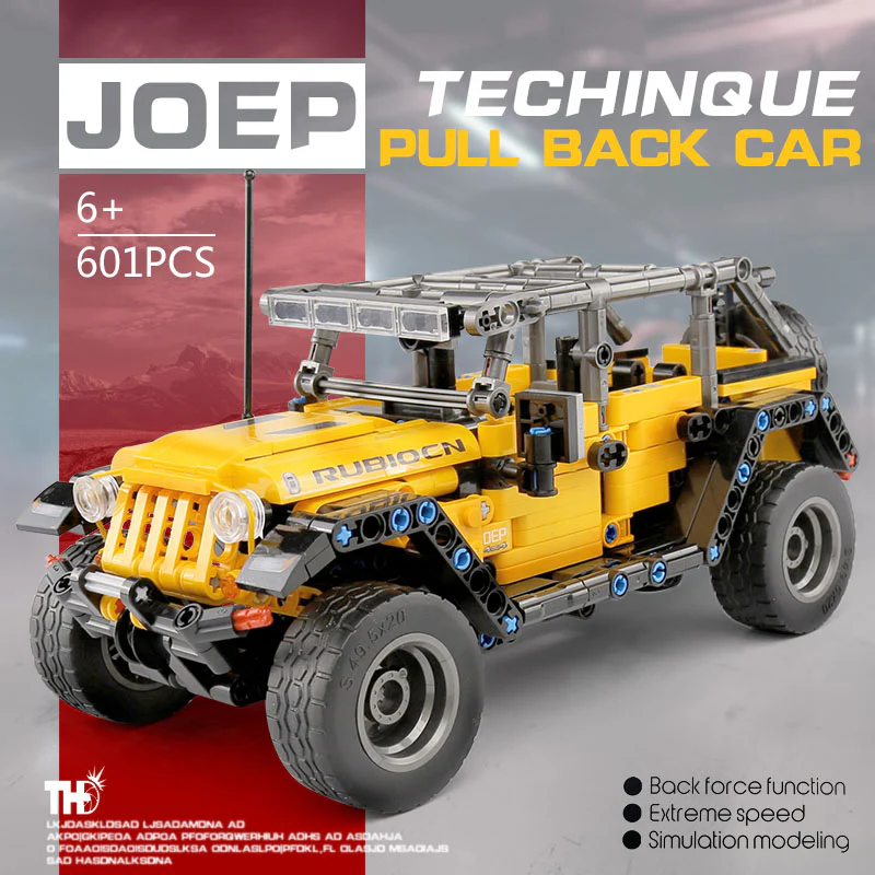 SY 8203 Jeeps Wrangler Pull Back Car - YWOBB