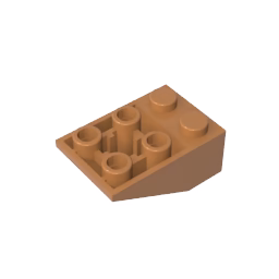 GOBRICKS GDS-598 Inverted 33 3 x 2 without Connections between Studs - YWOBB