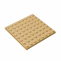 GOBRICKS GDS-528 Plate 8 x 8 - YWOBB