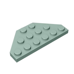 GOBRICKS GDS-703  Plate 3 x 6 Cut Corners - YWOBB