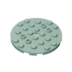 GOBRICKS GDS-843  Round 6 x 6 with Hole - YWOBB