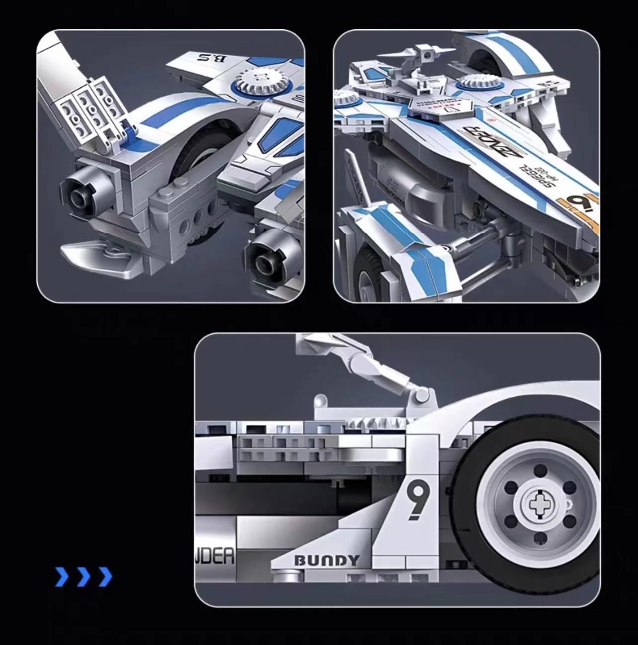 JIE STAR 58080 Future GPX Cyber Formula Spiegel HP-022 - YWOBB