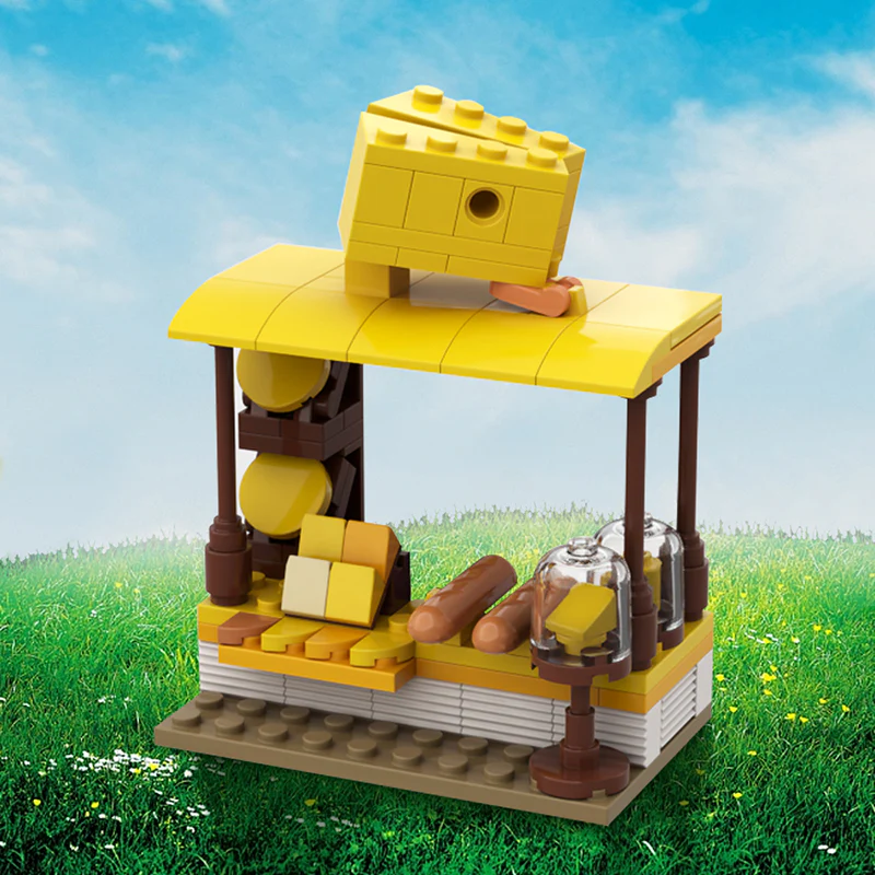GOBRICKS MOC 137992 Cheese Stand - YWOBB