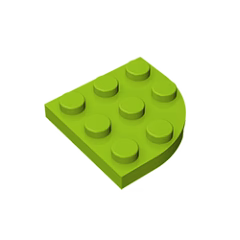 GOBRICKS GDS-570 Round Corner 3 x 3 - YWOBB