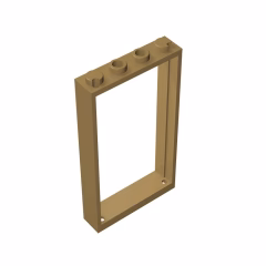 GOBRICKS GDS-874 Frame 1 x 4 x 6 with 2 Holes on Top and Bottom - YWOBB