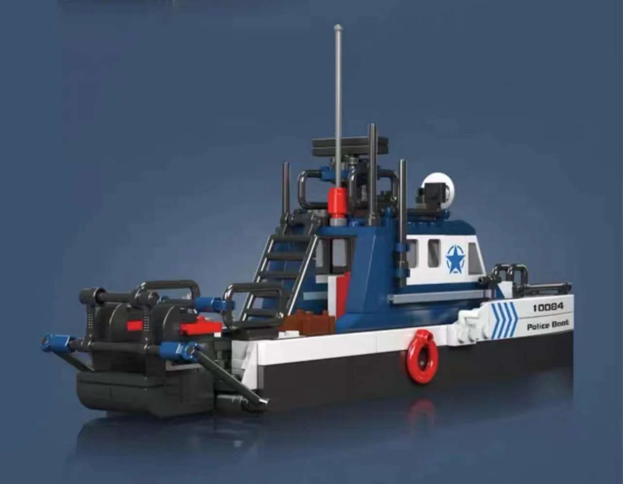 Mould King 10084 multi-purpose lifeboat - YWOBB