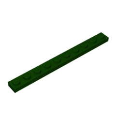 GOBRICKS GDS-507 Plate 1 x 10 - YWOBB