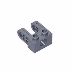 GOBRICKS GDS-1073 Brick 1 x 2 with Hole and Dual Liftarm Extensions - YWOBB