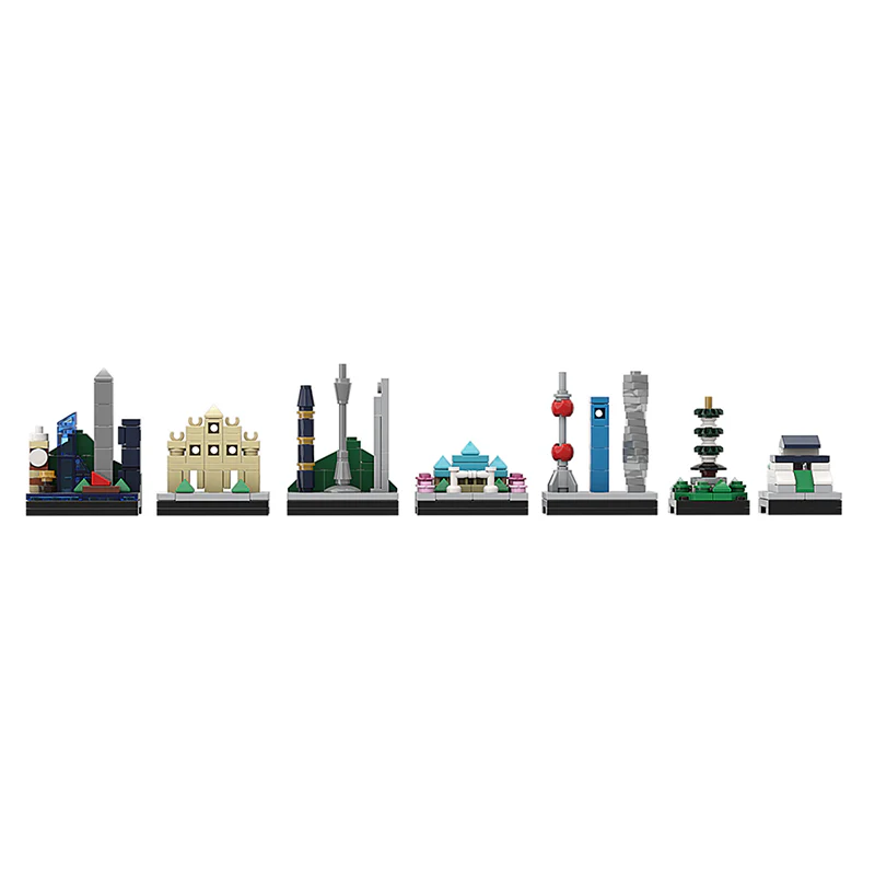 GOBRICKS MOC A0162Y02 China Skyline B - YWOBB