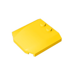 GOBRICKS GDS-1266 Wedge 4 x 4 x 2/3 Triple Curved - YWOBB