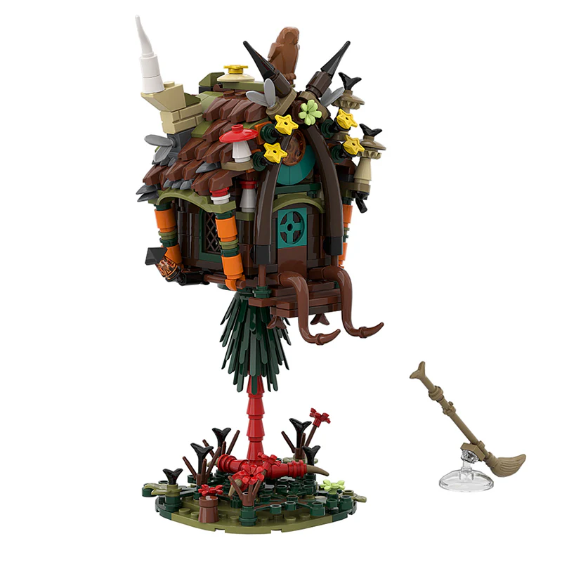 GOBRICKS MOC 128416 Baba Yaga hut - YWOBB