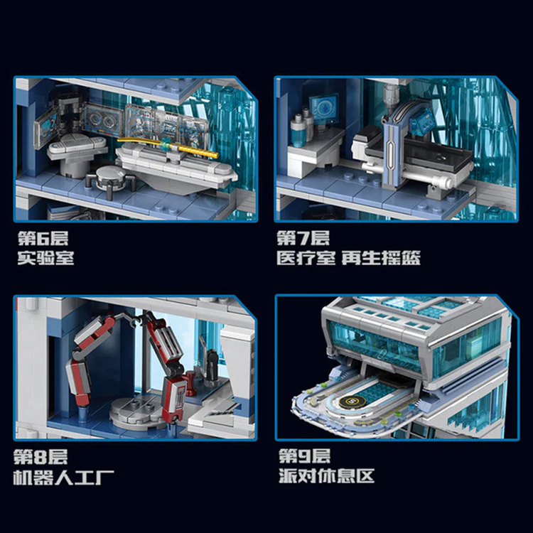 TIGER 55120 Super Heros Tower with Lights - YWOBB