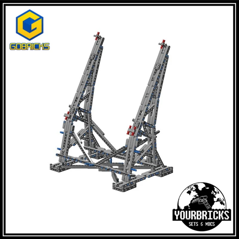 YOURBRICKS 30002 Efferman's Vertical Stand for Millennium Falcon 75192 MOC 10219 - YWOBB