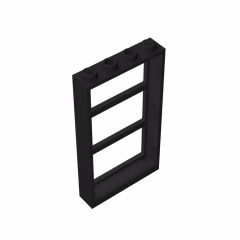 GOBRICKS GDS-764 Window 1 x 4 x 6 Frame with 3 Panes - YWOBB