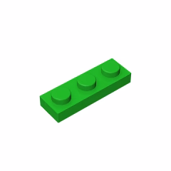 GOBRICKS GDS-503 Plate 1 x 3 - YWOBB