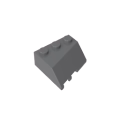 GOBRICKS GDS-90045 Wedge 3 x 3 Sloped Right - YWOBB
