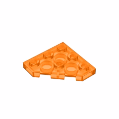 GOBRICKS GDS-556  Plate 3 x 3 Cut Corner - YWOBB