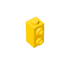 GOBRICKS GDS-1485  Modified 1 x 1 x 1 2/3 with Studs on 1 Side - YWOBB