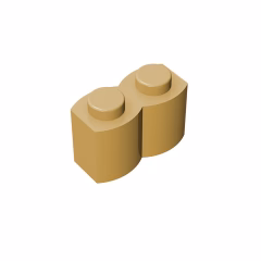 GOBRICKS GDS-749  Modified 1 x 2 Log Profile - YWOBB