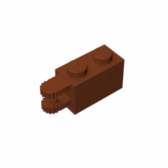 GOBRICKS GDS-1094 Hinge Brick 1 x 2 Locking with 2 Fingers Horizontal End, 9 Teeth - YWOBB
