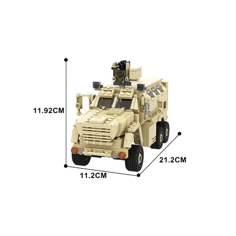 GOBRICKS MOC 162186 BAE Systems Caiman w. CROWS - YWOBB