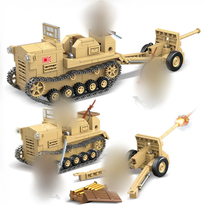 QuanGuan 100118 98 4T Prime Mover SHI-KE  TYPE90 75MM Field Gun - YWOBB