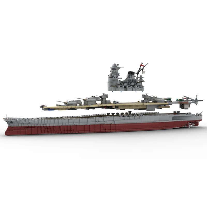 GOBRICKS MOC 37260 IJN Yamato 1:200 - YWOBB