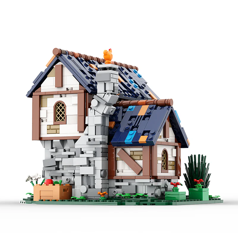 GOBRICKS MOC A0822 Farm Cottage - YWOBB