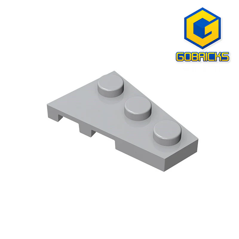 GOBRICKS GDS-547 Plate 3 x 2 Right - YWOBB